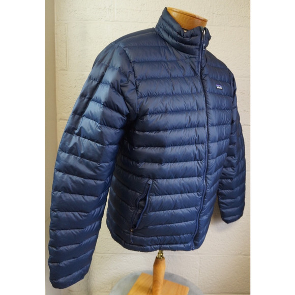 Patagonia 800 Down Sweater Jacket - Men's Medium~ $279.00 Navy Blue - Picture 3 of 8